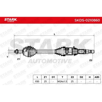 Antriebswelle Stark SKDS-0210860 SKDS-0210860 - foto 6