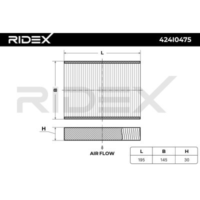 Filter, Innenraumluft RIDEX 424I0475 424I0475 - foto 6