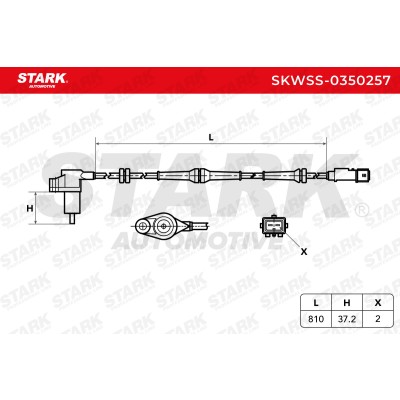 ABS Sensor Stark SKWSS-0350257 SKWSS-0350257 - foto 6