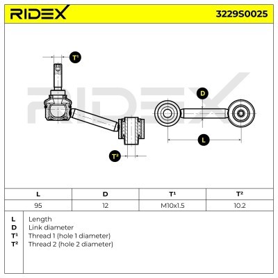Stabilisator Stange RIDEX 3229S0025 3229S0025 - foto 6