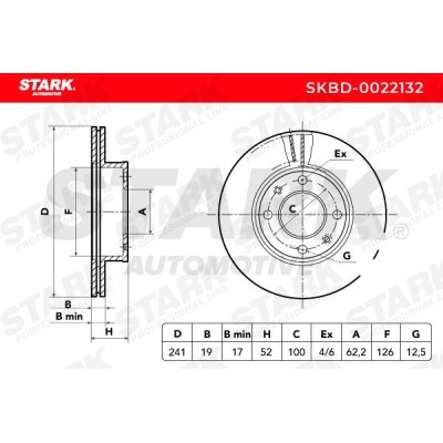 Bremsscheibe Stark SKBD-0022132 SKBD-0022132 - foto 4