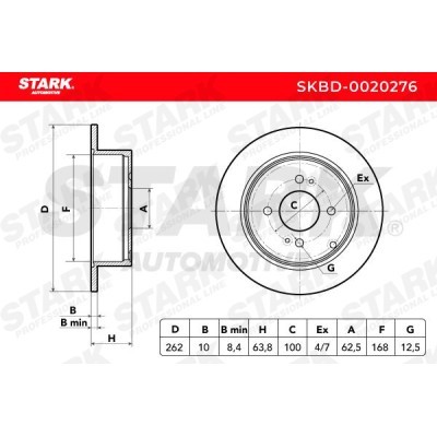 Bremsscheibe Stark SKBD-0020276 SKBD-0020276 - foto 5