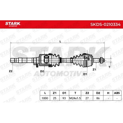 Antriebswelle Stark SKDS-0210334 SKDS-0210334 - foto 8