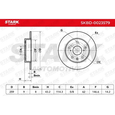 Bremsscheibe Stark SKBD-0023579 SKBD-0023579 - foto 6