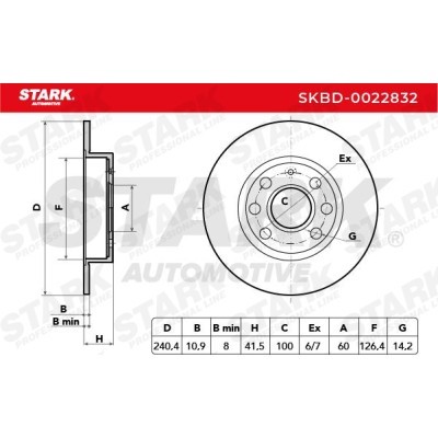 Bremsscheibe Stark SKBD-0022832 SKBD-0022832 - foto 5