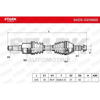 Antriebswelle Stark SKDS-0210650 SKDS-0210650 - foto 7
