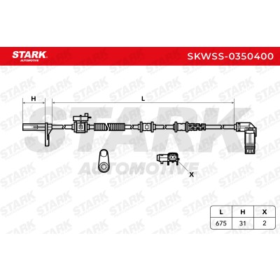 ABS Sensor Stark SKWSS-0350400 SKWSS-0350400 - foto 6