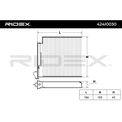 Filter, Innenraumluft RIDEX 424I0030 424I0030 - foto 3