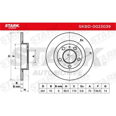 Bremsscheibe Stark SKBD-0023039 SKBD-0023039 - foto 8