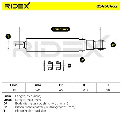 Stoßdämpfer RIDEX 854S0462 854S0462 - foto 6