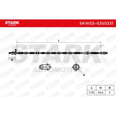ABS Sensor Stark SKWSS-0350331 SKWSS-0350331 - foto 6