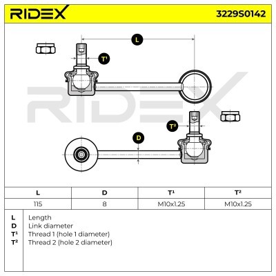 Stabilisator Stange RIDEX 3229S0142 3229S0142 - foto 6