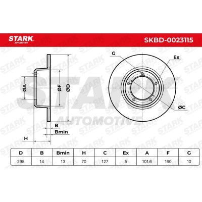 Bremsscheibe Stark SKBD-0023115 SKBD-0023115 - foto 5
