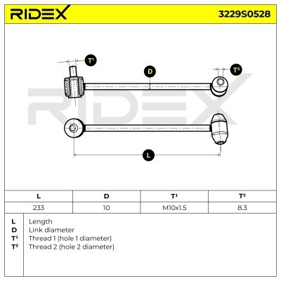 Stabilisator Stange RIDEX 3229S0528 3229S0528 - foto 7
