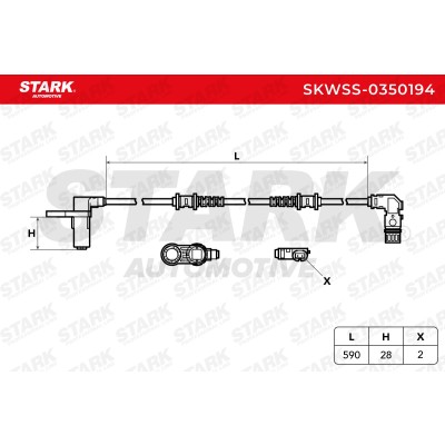 ABS Sensor Stark SKWSS-0350194 SKWSS-0350194 - foto 5