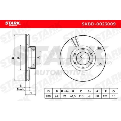 Bremsscheibe Stark SKBD-0023009 SKBD-0023009 - foto 3