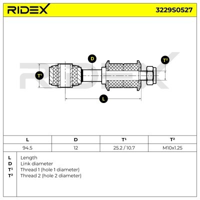 Stabilisator Stange RIDEX 3229S0527 3229S0527 - foto 5