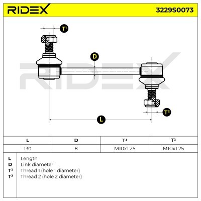 Stabilisator Stange RIDEX 3229S0073 3229S0073 - foto 5