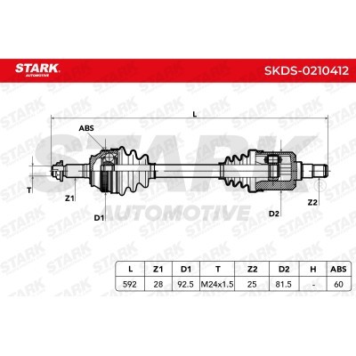 Antriebswelle Stark SKDS-0210412 SKDS-0210412 - foto 5