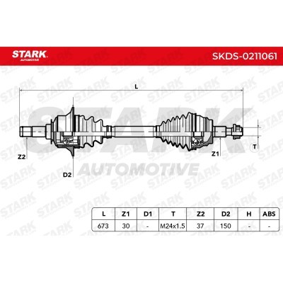 Antriebswelle Stark SKDS-0211061 SKDS-0211061 - foto 3