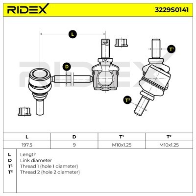 Stabilisator Stange RIDEX 3229S0141 3229S0141 - foto 7