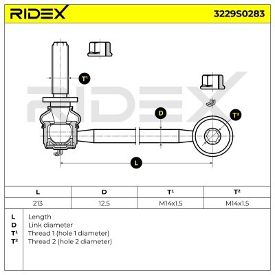 Stabilisator Stange RIDEX 3229S0283 3229S0283 - foto 4