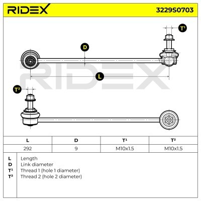 Stabilisator Stange RIDEX 3229S0703 3229S0703 - foto 5