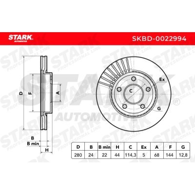 Bremsscheibe Stark SKBD-0022994 SKBD-0022994 - foto 5