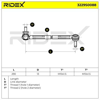 Stabilisator Stange RIDEX 3229S0088 3229S0088 - foto 3