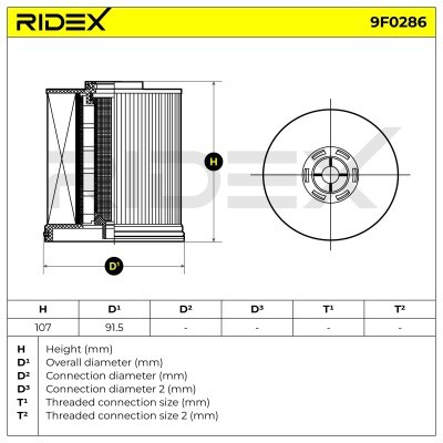 Kraftstofffilter RIDEX 9F0286 9F0286 - foto 5