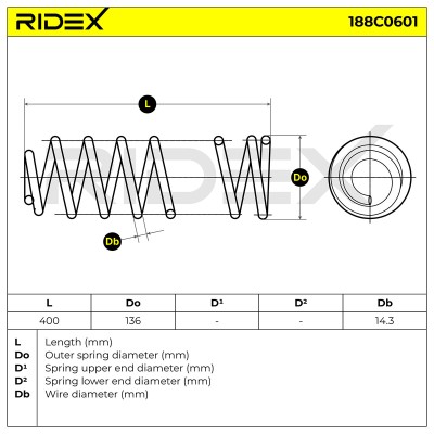 Fahrwerksfeder RIDEX 188C0601 188C0601 - foto 5