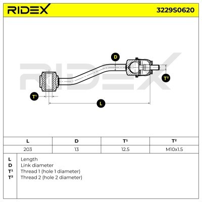 Stabilisator Stange RIDEX 3229S0620 3229S0620 - foto 6