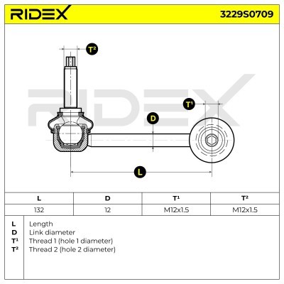 Stabilisator Stange RIDEX 3229S0709 3229S0709 - foto 6