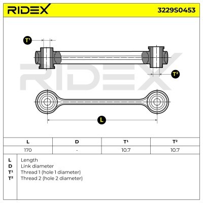 Stabilisator Stange RIDEX 3229S0453 3229S0453 - foto 2