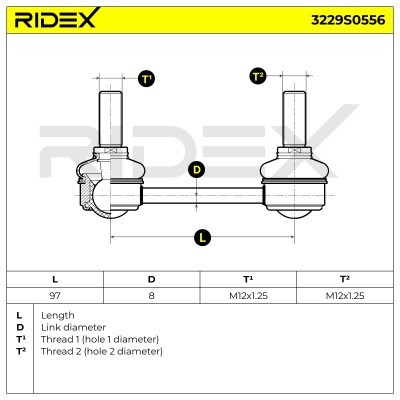 Stabilisator Stange RIDEX 3229S0556 3229S0556 - foto 5