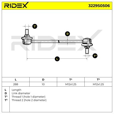Stabilisator Stange RIDEX 3229S0506 3229S0506 - foto 6