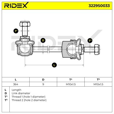 Stabilisator Stange RIDEX 3229S0033 3229S0033 - foto 7