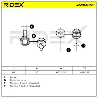 Stabilisator Stange RIDEX 3229S0296 3229S0296 - foto 6