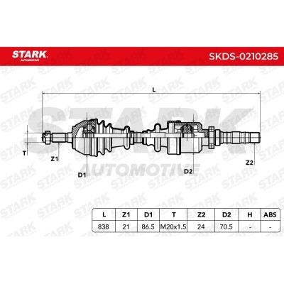 Antriebswelle Stark SKDS-0210285 SKDS-0210285 - foto 5
