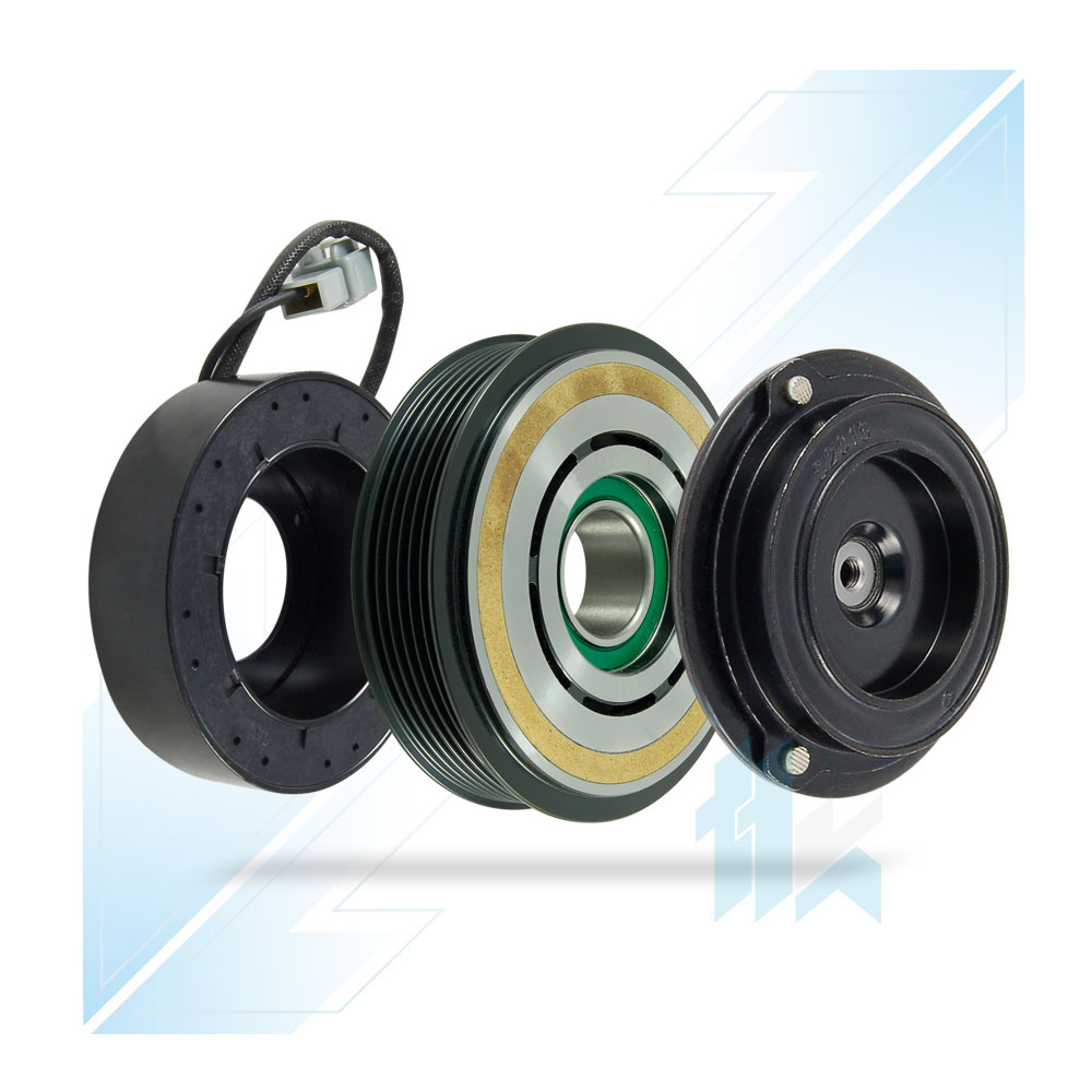 Klimakompressor Magnetkupplung (12V) DENSO 10PA17C 6PK (PV6) Ø120/Ø115 Mercedes 112D117600 - foto 1