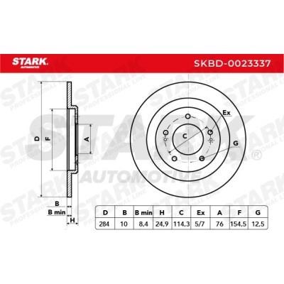 Bremsscheibe Stark SKBD-0023337 SKBD-0023337 - foto 3