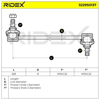 Stabilisator Stange RIDEX 3229S0137 3229S0137 - foto 7