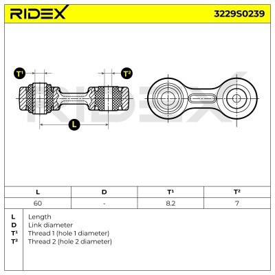 Stabilisator Stange RIDEX 3229S0239 3229S0239 - foto 6