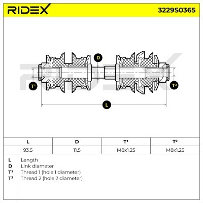 Stabilisator Stange RIDEX 3229S0365 3229S0365 - foto 5