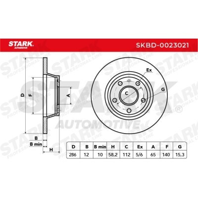 Bremsscheibe Stark SKBD-0023021 SKBD-0023021 - foto 3