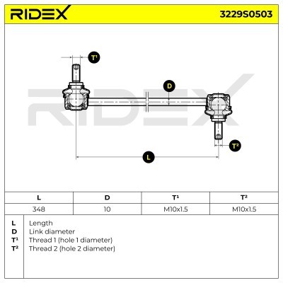 Stabilisator Stange RIDEX 3229S0503 3229S0503 - foto 7