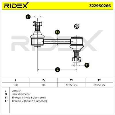 Stabilisator Stange RIDEX 3229S0266 3229S0266 - foto 5