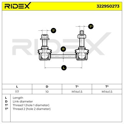 Stabilisator Stange RIDEX 3229S0273 3229S0273 - foto 4