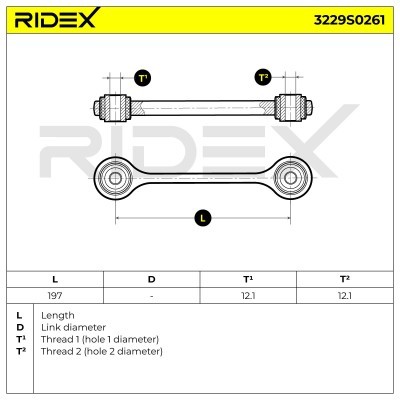 Stabilisator Stange RIDEX 3229S0261 3229S0261 - foto 5
