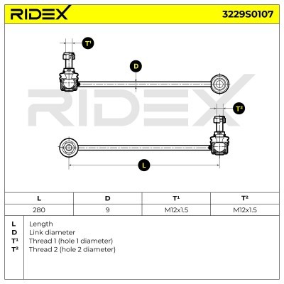 Stabilisator Stange RIDEX 3229S0107 3229S0107 - foto 6